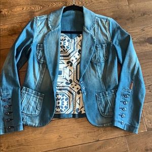 7 for all Mankind Soft Denim Jacket Small